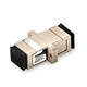 SC/UPC to SC/UPC OM1/OM2 Multimode Simplex Fiber Adapter, 0.2dB Insertion Loss. A fiber optic adapter, sometimes also called a couple